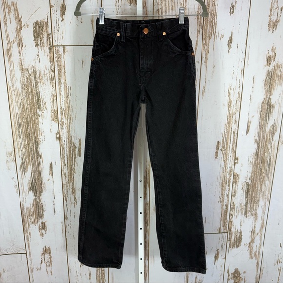 Wrangler Kids Classic Black Jeans, Size 12 Slim. In excellent condition! - Picture 1 of 7